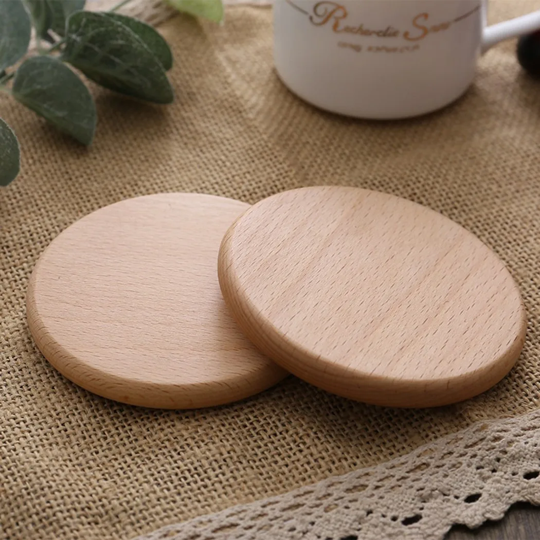 

For Coffee Drinks Placemat Heat Insulation Bowl Mat Heat Resistant Round Tea Wooden 2021 High Quality