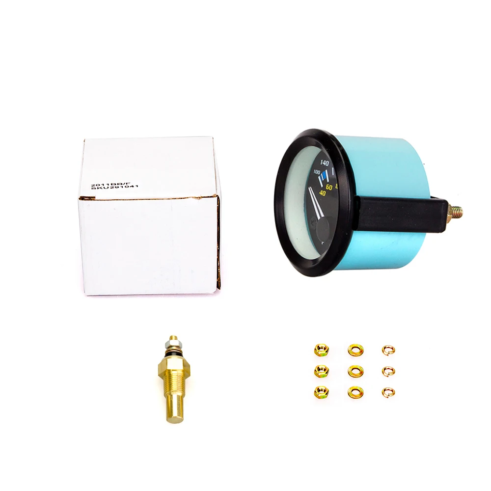 52 мм измеритель температуры воды цифровой термометр для двигателя вольтметр