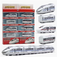 4pcsset 160 alloy pull back magnetic high speed rail train simulation harmony fuxing train model figure toys for kids gifts