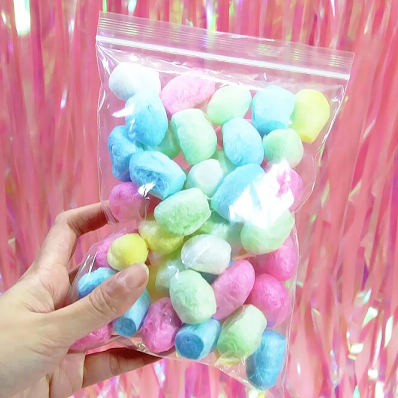 Colorful 1 мешок Забавный Хрустальный пушистый слизь шелкопряда оболочки глина Грязь Развивающие игрушки для детский Набор для творчества ручная работа наполнение материал Пузырьковые зерна - Цвет: Colorful
