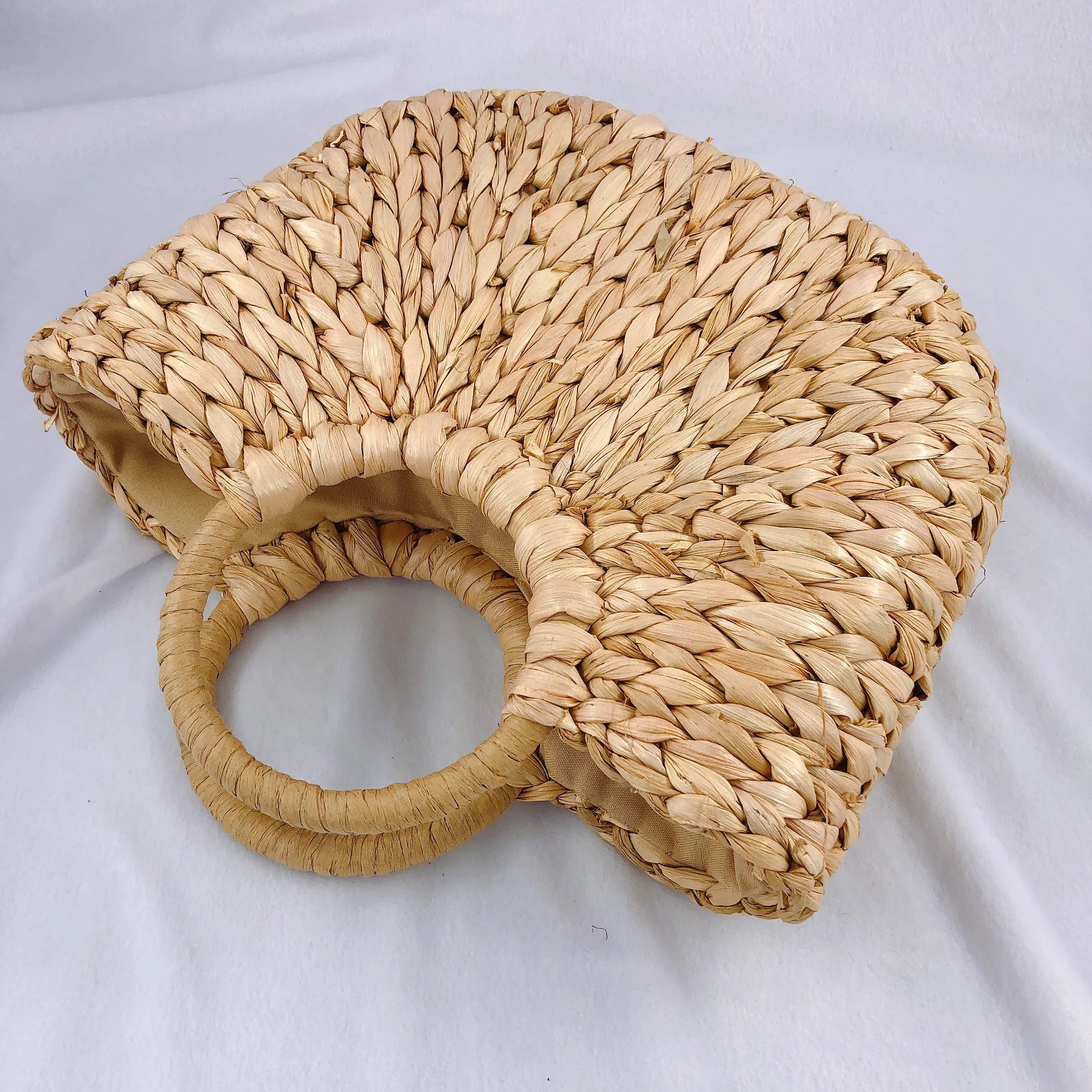 

Beach Straw Woven Bag Corn Husk Woven Bag Simple Female Handag Lipstick Bag