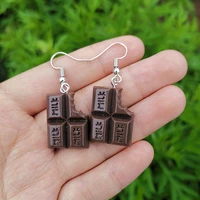 lost lady new fashion chocolate shape woman earring statement cute dangle earrings party jewelry lovely gift accessories