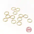 Doreen Box 10 шт. 0,9 мм фотосеребряные открытые соединительные кольца для ювелирных изделий своими руками фурнитура для изготовления золотистых раздельных колец соединители