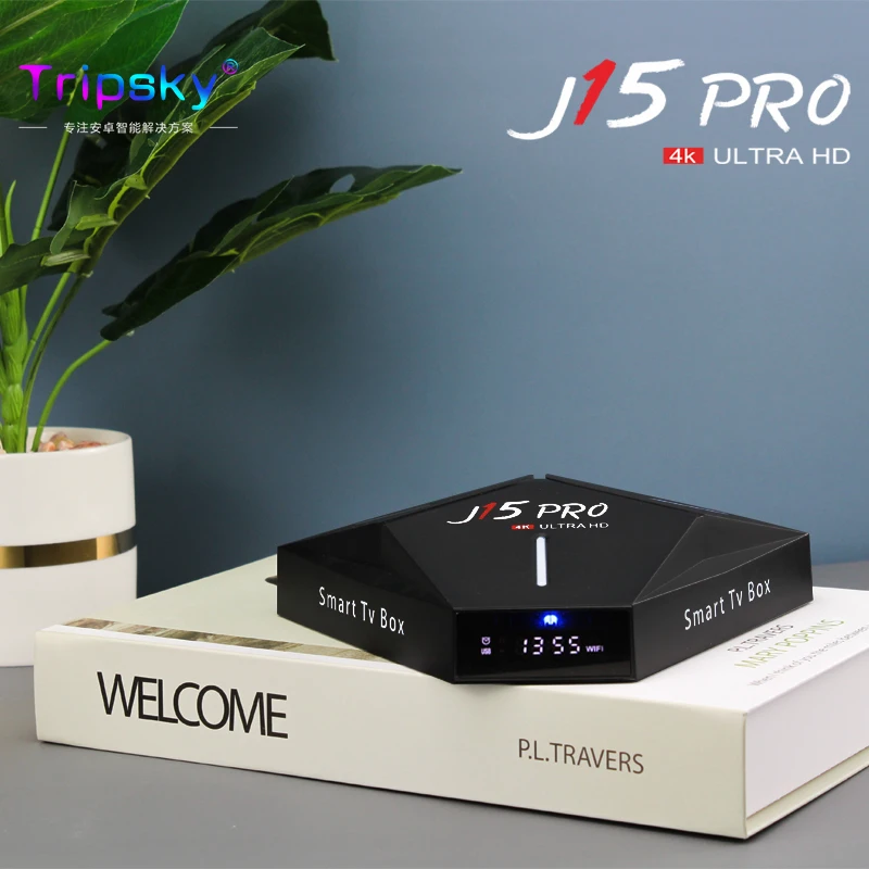 Топ продажа ТВ приставка J15Pro Android 9 0 RK3328 четырехъядерный двойной WIFI 2 4G/5G 4K HD