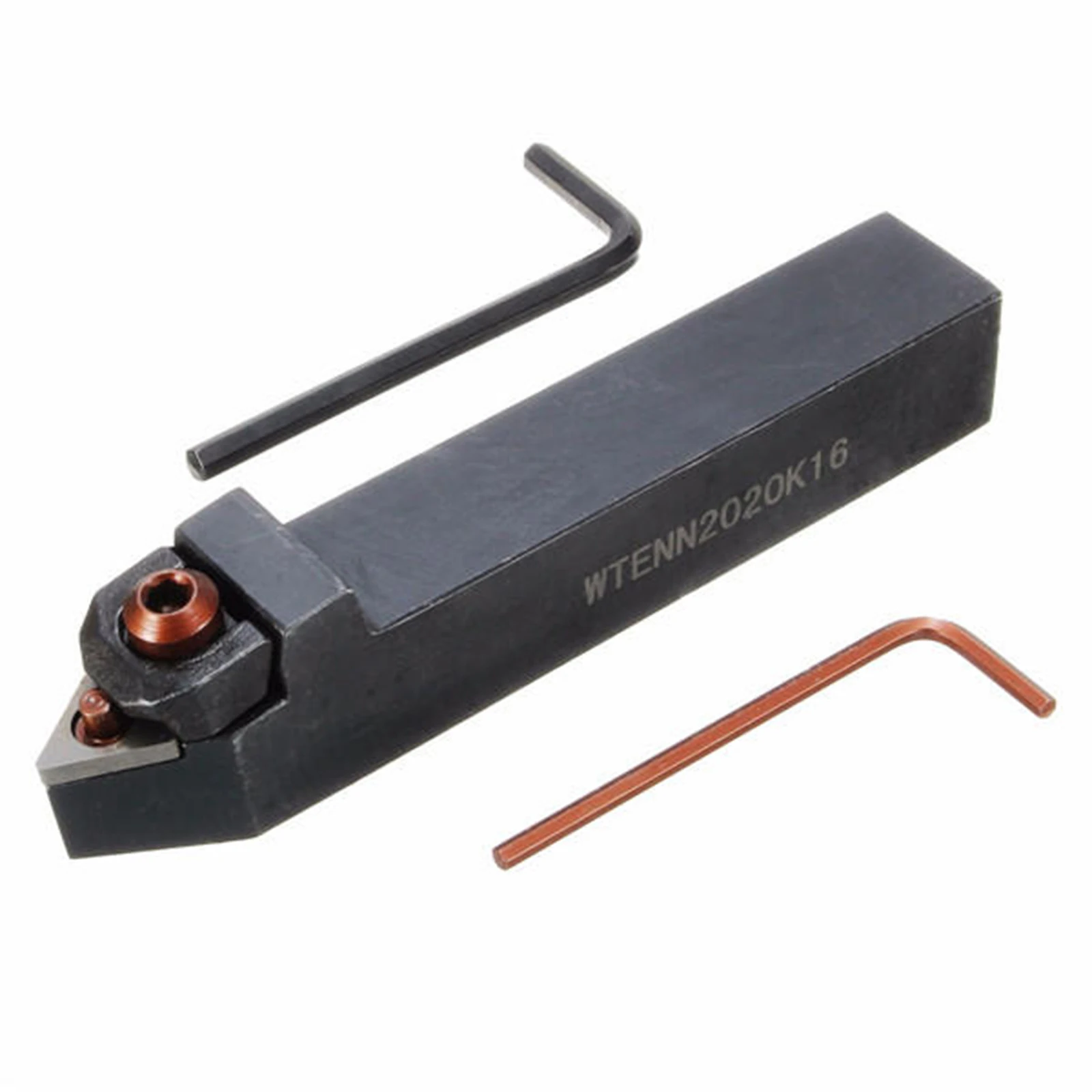 

1pc Black 93 Degree External Tool Holder Drill Cutter Lathe tool holder with 2L Shaped Wrench Model WTJNR2020K16