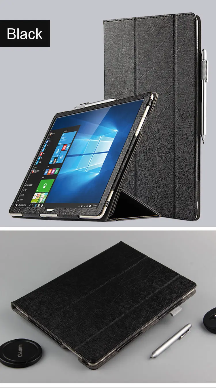 Для huawei MateBook HZ-W09 HZ-W19 HZ-W29 протектор чехол для huawei MateBook Smart cover 12 дюймов Искусственная кожа Защитный планшеты - Цвет: Black