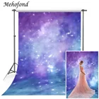Mehofond Galaxy фон портрет мечтательной звездное небо фон космос с блестками и нашивкой в виде звезды для девочек новорожденных с изображением дощатого пола для дня рождения, наряд для фотосессии