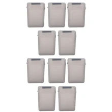 10pcs 3.5 inch IDE SATA HDD Hard Drive Disk Plastic Storage Box Case Enclosure Cover Gray