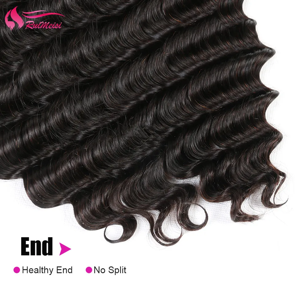 

RUIMEISI Peruvian Human Hair Loose Deep Wave Bundles 1/3/4 pc Unprocessed Virgin Human Hair Bundles Loose Deep Weave Bundles