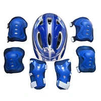 7pcs boys girls skateboarding wrist guards elbow knee pads protective gear set safety helmet adjustable breathable practical