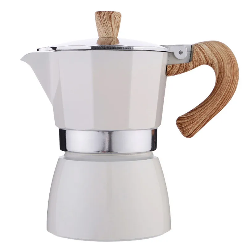 Moka Pot Italian Coffee Maker Espresso Milk Jug Household Aluminum Percolators Stove Top Pot 150/300ML Kitchen Tools Stovetop