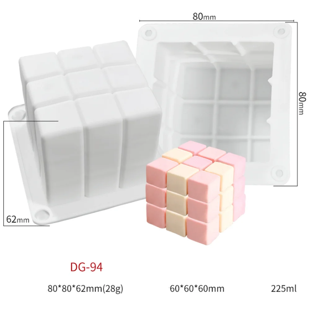 Силиконовая 3D форма для квадратного мыла соевого воска свечи украшение торта