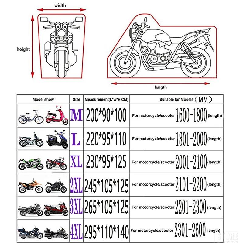 

Motorcycle Cover For KAWASAKI z750 vn 800 z650 vulcan s 650 z900 ninja 300 kle 500 zephyr 750 er6f vn800 vulcan 800 z1000 2007