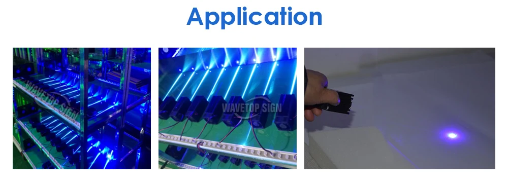 WaveTopSign 450nm 12V Высокая мощность синий фиолетовый лазерный модуль 10 Вт для лазерной гравировки аксессуары