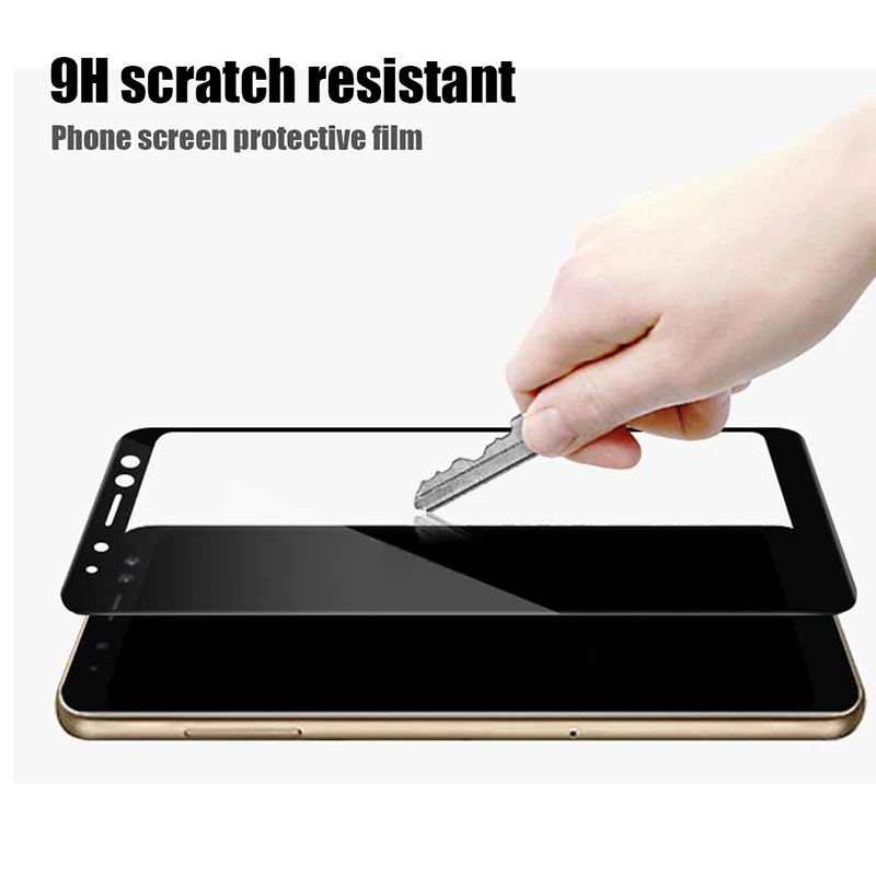 

9D Protective Glass On the For Samsung Galaxy A6 A8 J4 J6 Plus 2018 J2 J8 A7 A9 2018 Tempered Glass Screen Protector Film Case