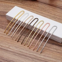 100mm hair stick hairpins bases setting blank diy findings for women jewelry wedding bridal bridesmaid hair clip pins multi colo