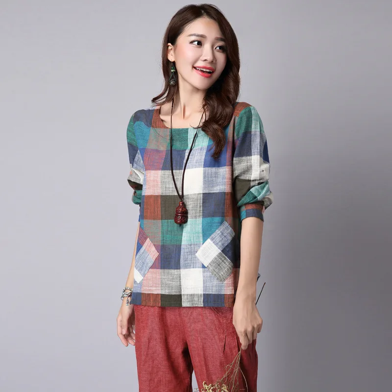 Коллекция 2020 года весенне-осенняя Классическая хлопковая и льняная Свободная