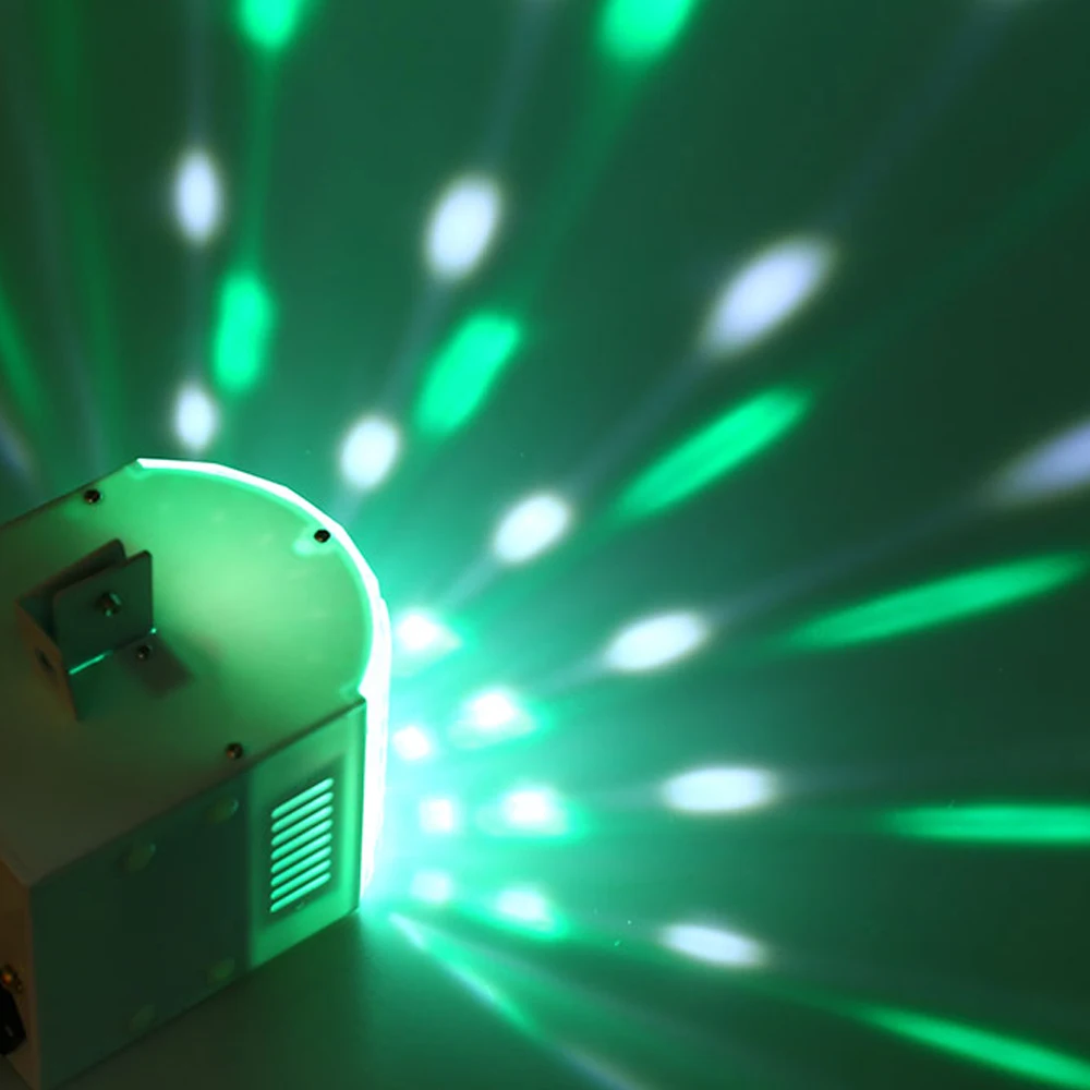 

Mini Stage Light Lamp 6 Colors(R/G/B/Y/P/W ) Lights Sound Activated Auto Disco with Remote Control for DJ Party Wedding