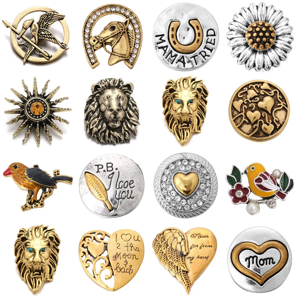 5 шт./лот новые ювелирные изделия с защелками металлические Золотые кнопки для