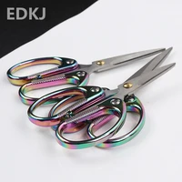1pcs colored titanium stainless steel vintage scissors sewing scissors diy hand tools for needle threaded tailoring fabrics