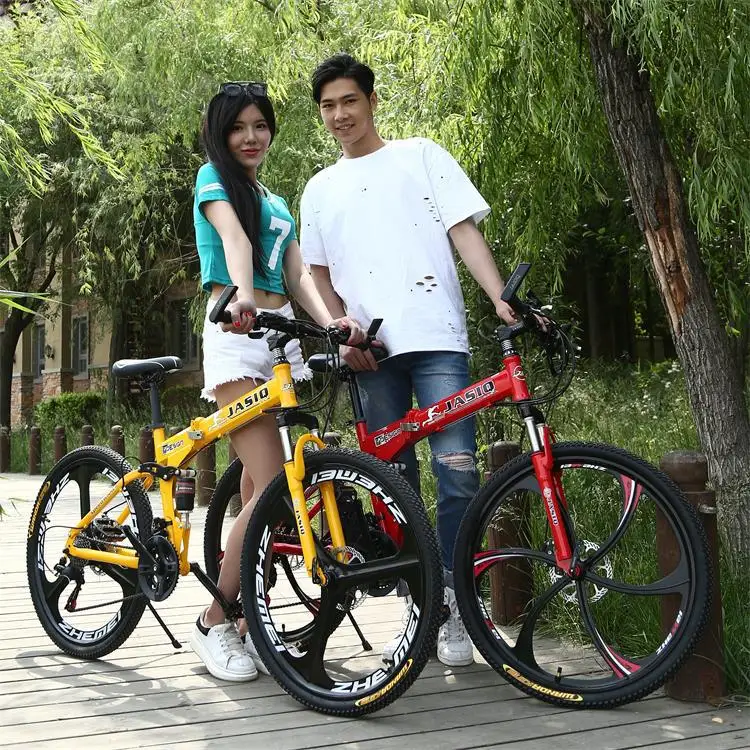 Adult Student 26 Inch Mountain Bike Variable Speed Bike Foldable Mountain Bike Shock-absorbing Scooter