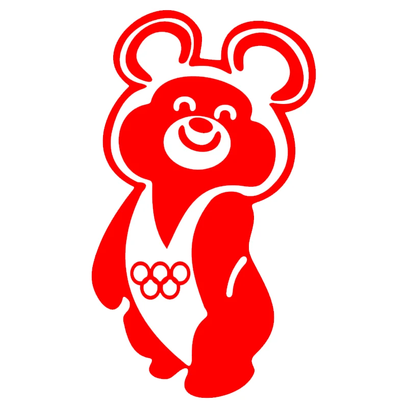 Наклейка олимпийский мишка для мотоцикла S52181, разные размеры/цвета, декоративные аксессуары для мотоцикла