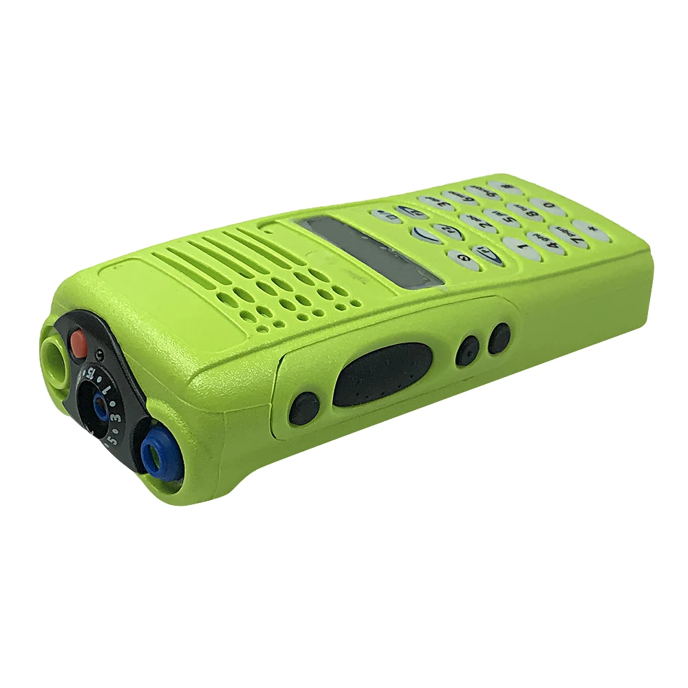 Green Walkie Talkies Replacement Housing Case Kit for HT1250 GP338 Two Way Radio( LCD+Speaker+Mic)