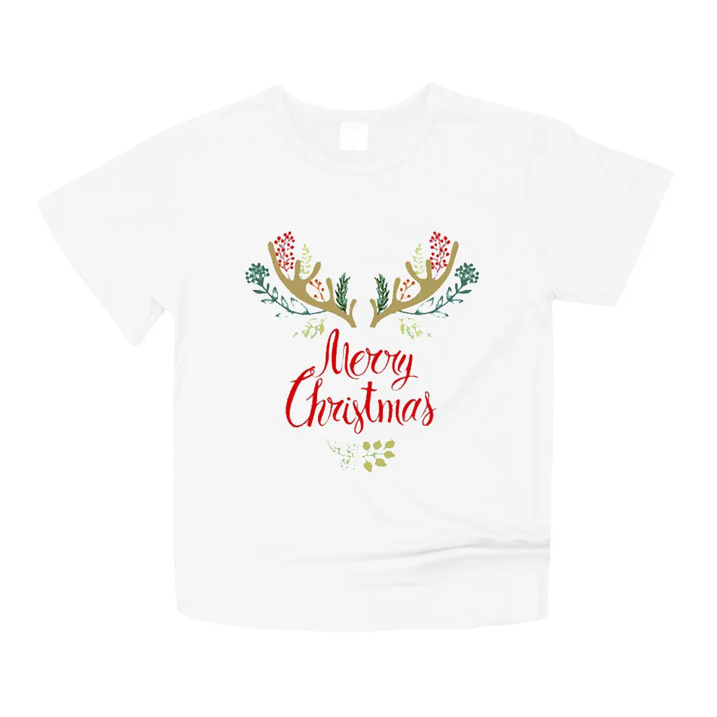 Рождественская женская блуза Рождественский топ с буквенным принтом рукав три