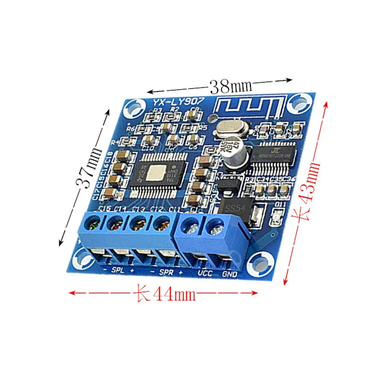 Мини 2x50 Вт DC 12 24 В TPA3116D2 Bluetooth Класс D аудио стерео цифровой усилитель панель