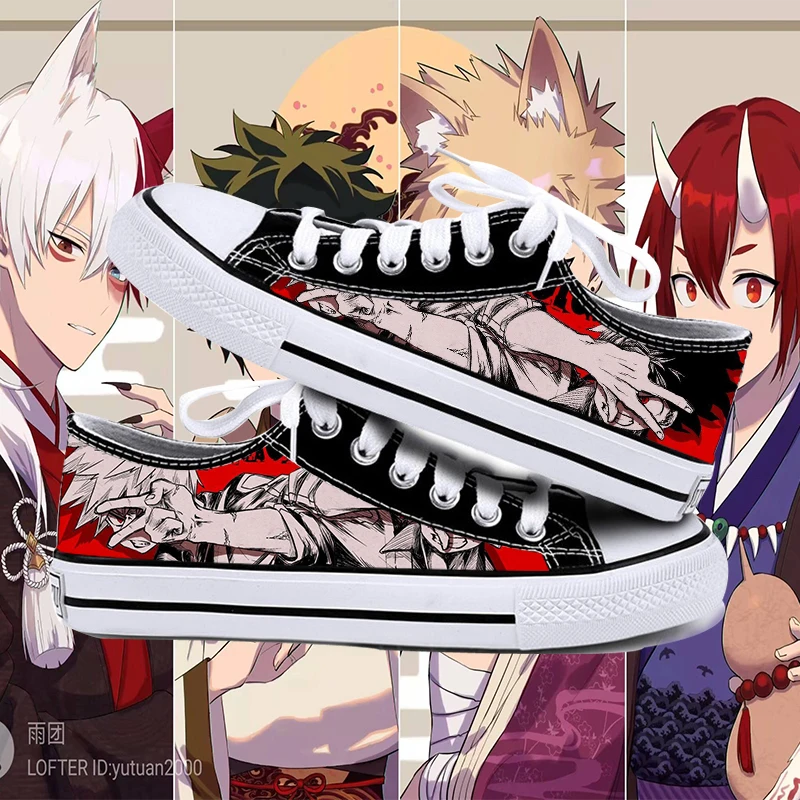 

My Hero Academia Anime cartoon students high help cosplay cos shoes canvas fashion shoes casual comfortable men and woman