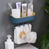 set bathroom shelf no drill organizer wall mounted shampoo spices shower storage rack holder bathroom accessories