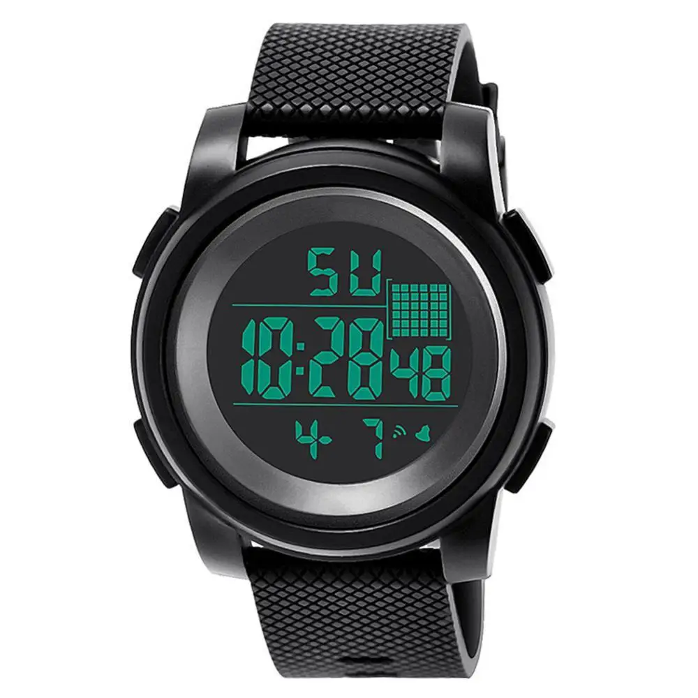 

2021 New Fashion Simple Cool Punk KAK Fashion Sports Round Waterproof Luminous Date Stopwatch Digital Wrist Watch