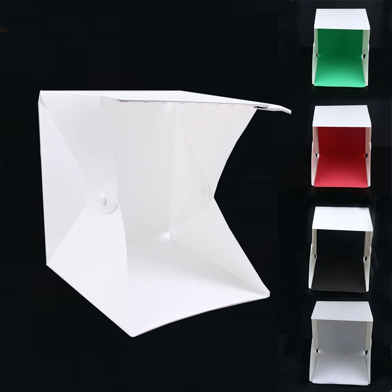 Мини складной студийный рассеянный софтбокс со светодиодсветильник кой черный