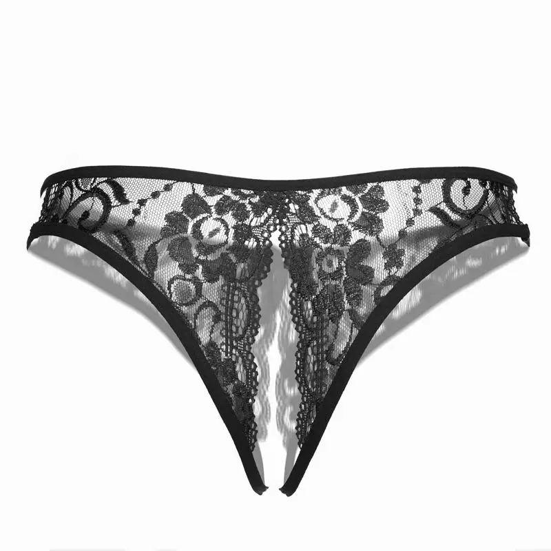 Женские сексуальные кружевные трусики стринги G String открытые сетчатые нижнее