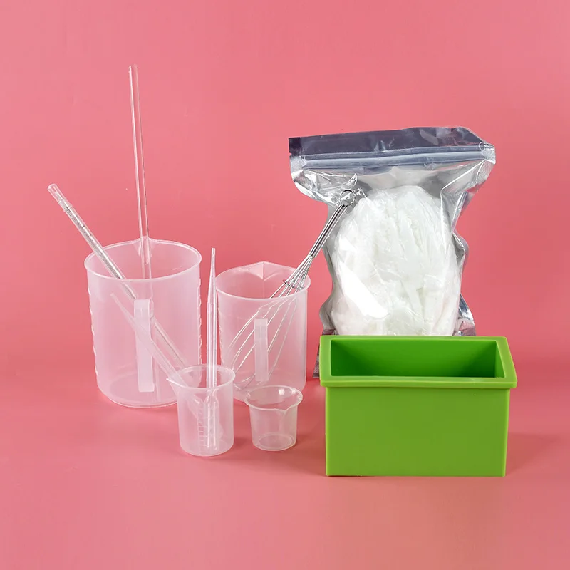 Полный набор принадлежностей для изготовления мыла маленькие силиконовые формы