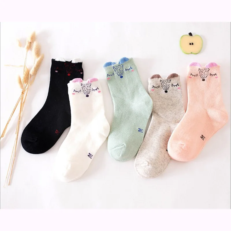 Детские носки бесплатная доставка хлопковые для маленьких девочек 1-12 лет 10