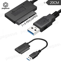 usb 3 0 a male to micro sata 79 16pin 1 8 ssd hard disk drive adapter cable 20cm