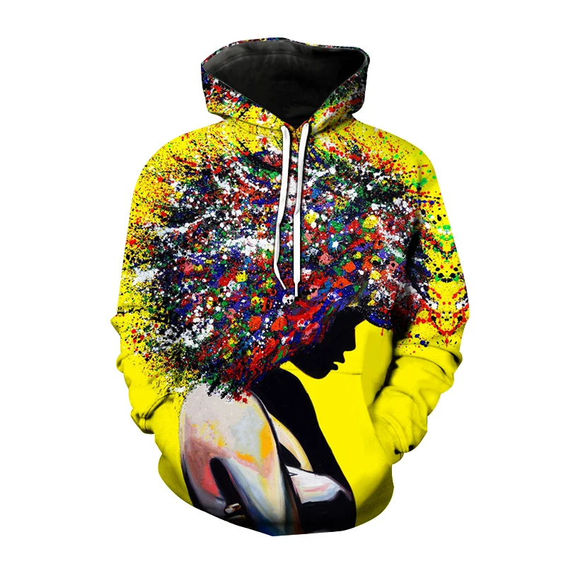

African Women 3D Hoodies Men Women Sweatshirt Hoodie Harajuku Fashion Kids Streetwear Boys Girls Clothes Native Girls Hoodie New