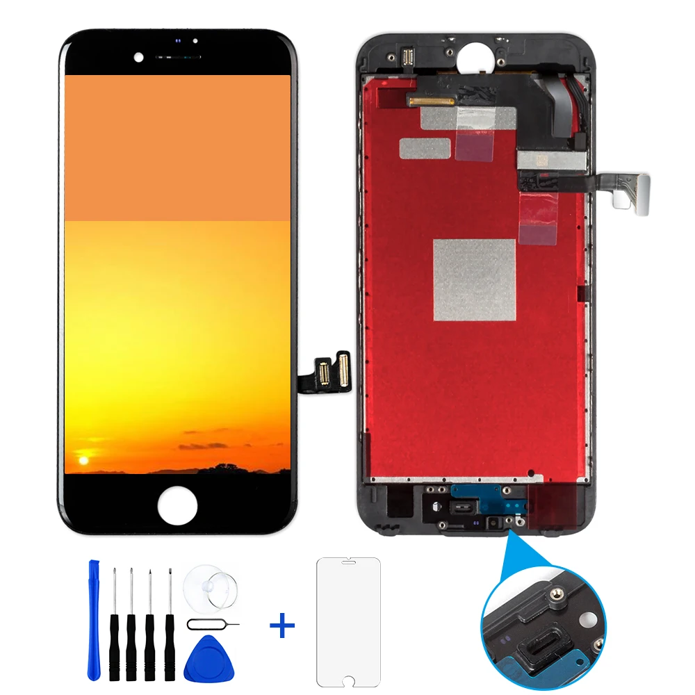 Сменный сенсорный экран с дигитайзером в сборе для iPhone 6 6S 7 8 Plus 3d-сенсорный