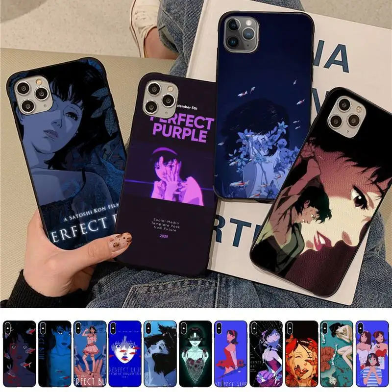 

Perfect Blue Anime Phone Case for iPhone 11 12 13 mini pro XS MAX 8 7 6 6S Plus X 5S SE 2020 XR case