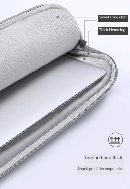 Чехол для ноутбука с карманом Ipad 13/15 дюймов защитный чехол Dell Apple Macbook Retina Air Pro