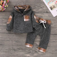 baby boys clothes fashion hooded top pants newborn bebes outfits 2pcs infant kids sport suits cotton toddler tracksuits 0 18m