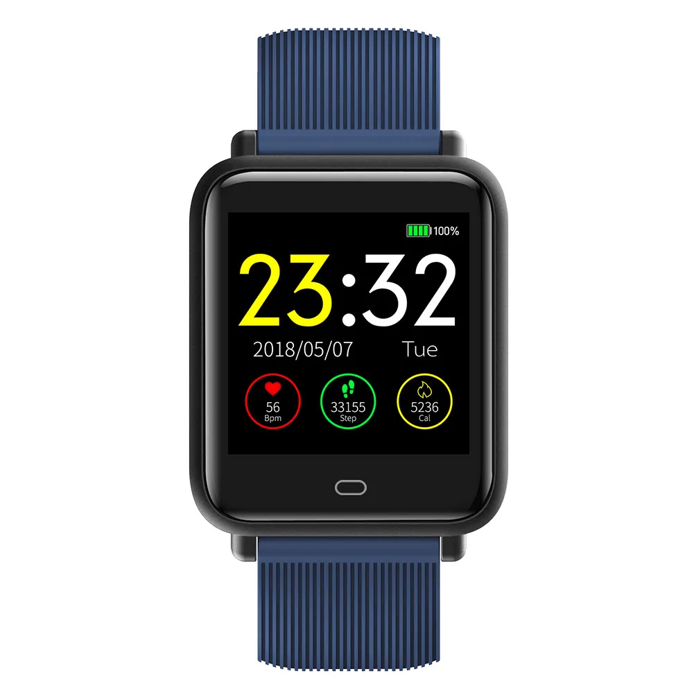

Q9 Sports Touch Screen Heart Rate Sleep Monitor Fitness Smart Bracelet