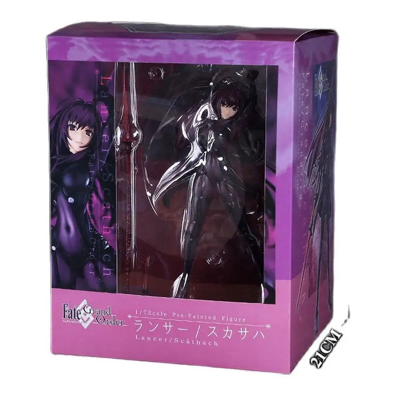

31cm Scthach PLUM Fate Grand Order Lancer Tight sexy dress Model Toys Action Figure FGO PVC Children's New Year Gift