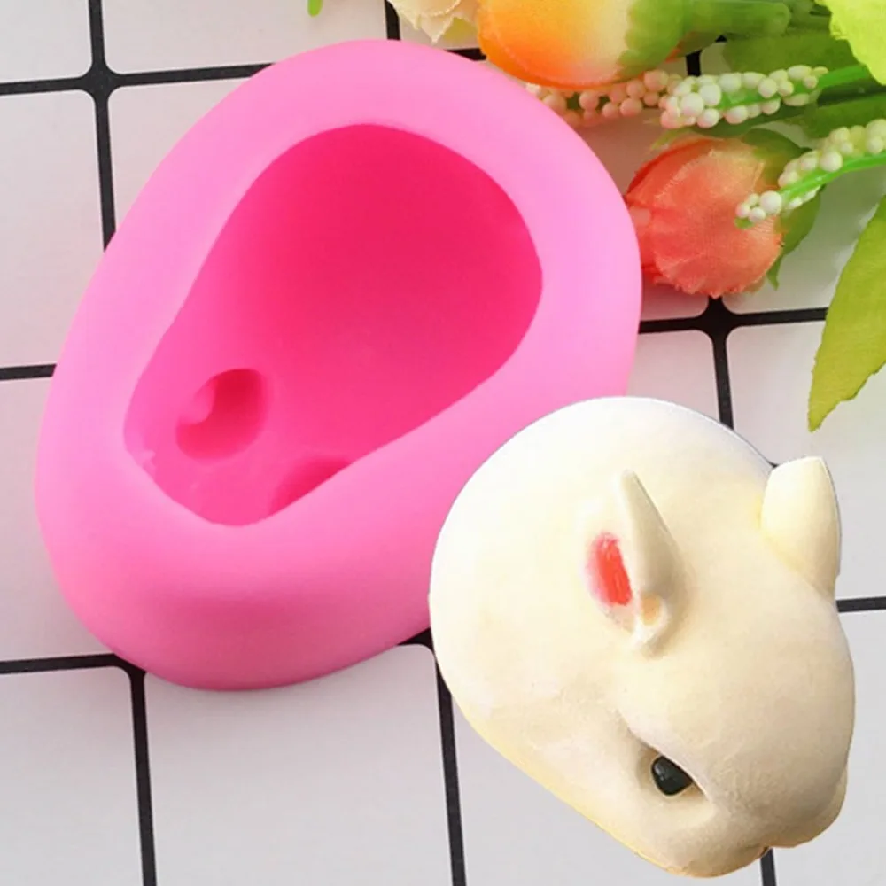 3D силиконовая форма для торта с кроликом токарная сахара самостоятельной