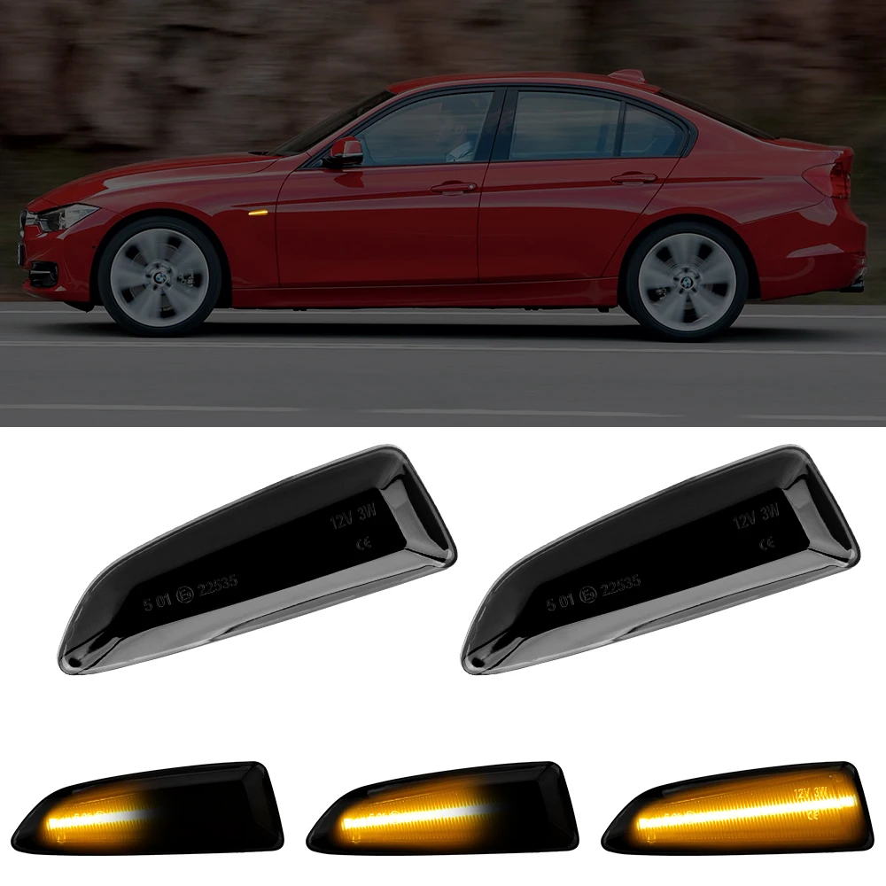 

2pcs Dynamic LED Side Marker Lights Flowing Turn Signal Light For Opel Vauxhall Astra J K Crossland X Grandland Insignia B