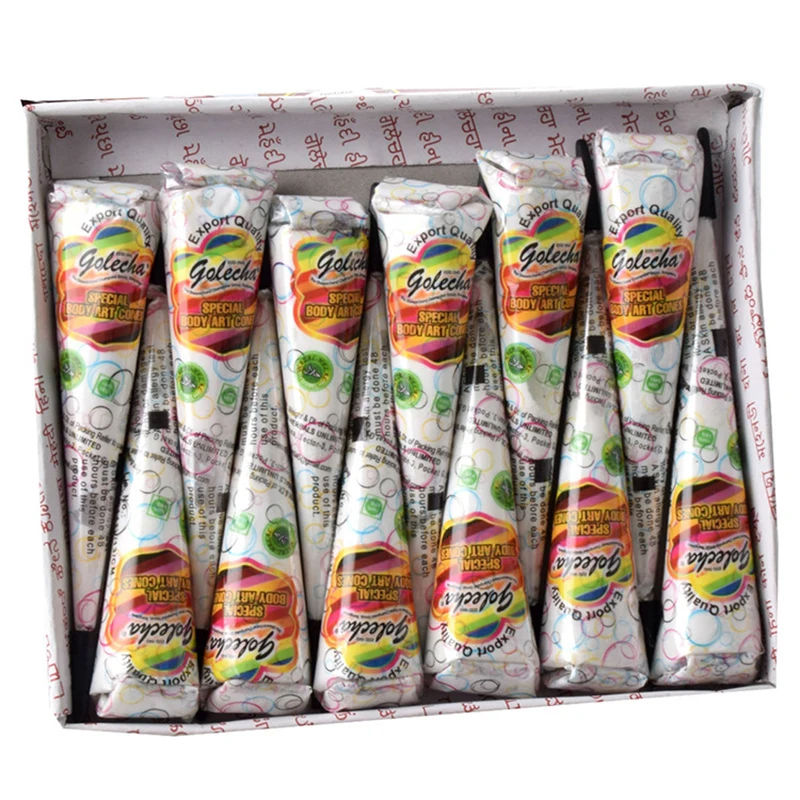 1 шт. индийская хна паста конус Менди палец краска для тела Водонепроницаемый DIY