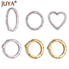 Застежки для изготовления ювелирных изделий ручной работы, серебристые, золотистые, медные, инкрустированные Фианитами, Аксессуары для ожерелья