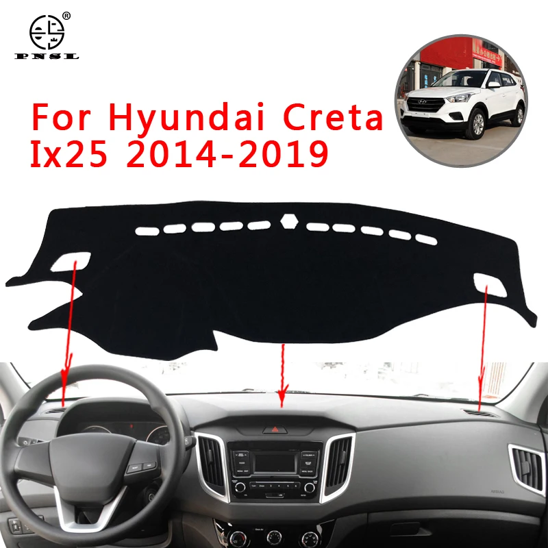 PNSL крышка приборной панели автомобиля Даш коврик ковёр для Hyundai Creta Ix25 2014 2015 2016 2017
