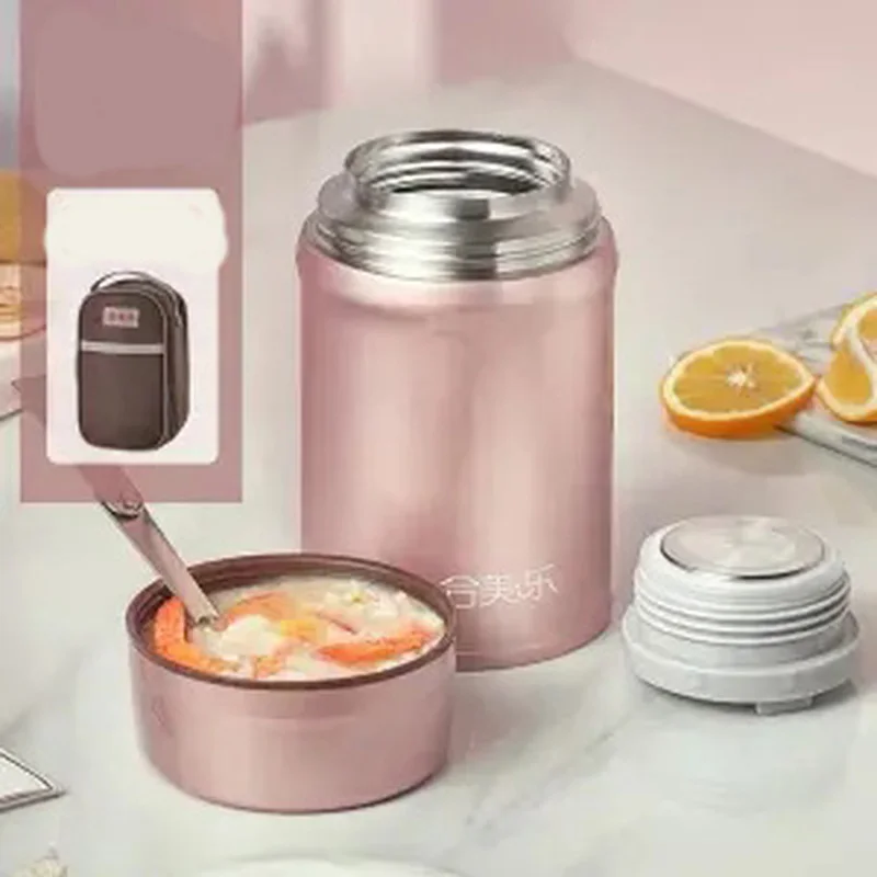 

Stew Pot Convenient Stainless Steel Insulation Lunch Box Stew Cup Home Insulation Barrel Stew Porridge Smoldering Beaker lunch